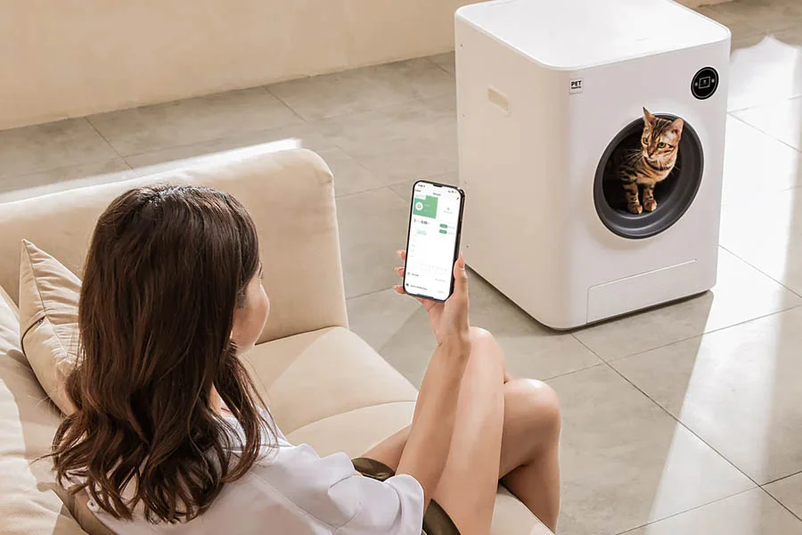 automatic litter box enclosure